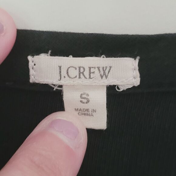 J. Crew Cotton Button Front Cardigain in Black Size Small - Picture 6 of 6
